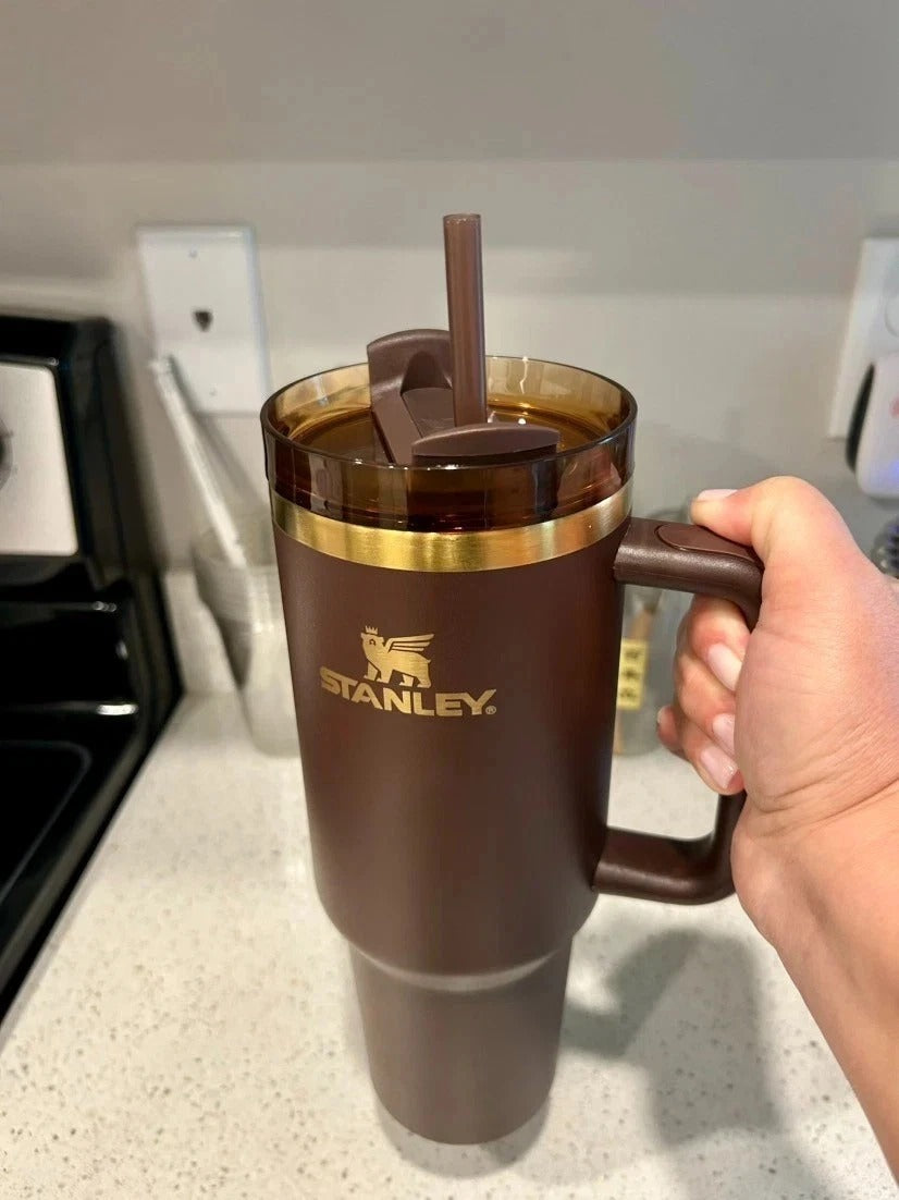 Stanley Chocolate Gold 40oz Quencher H2.0 FlowState Tumbler – Limited Edition