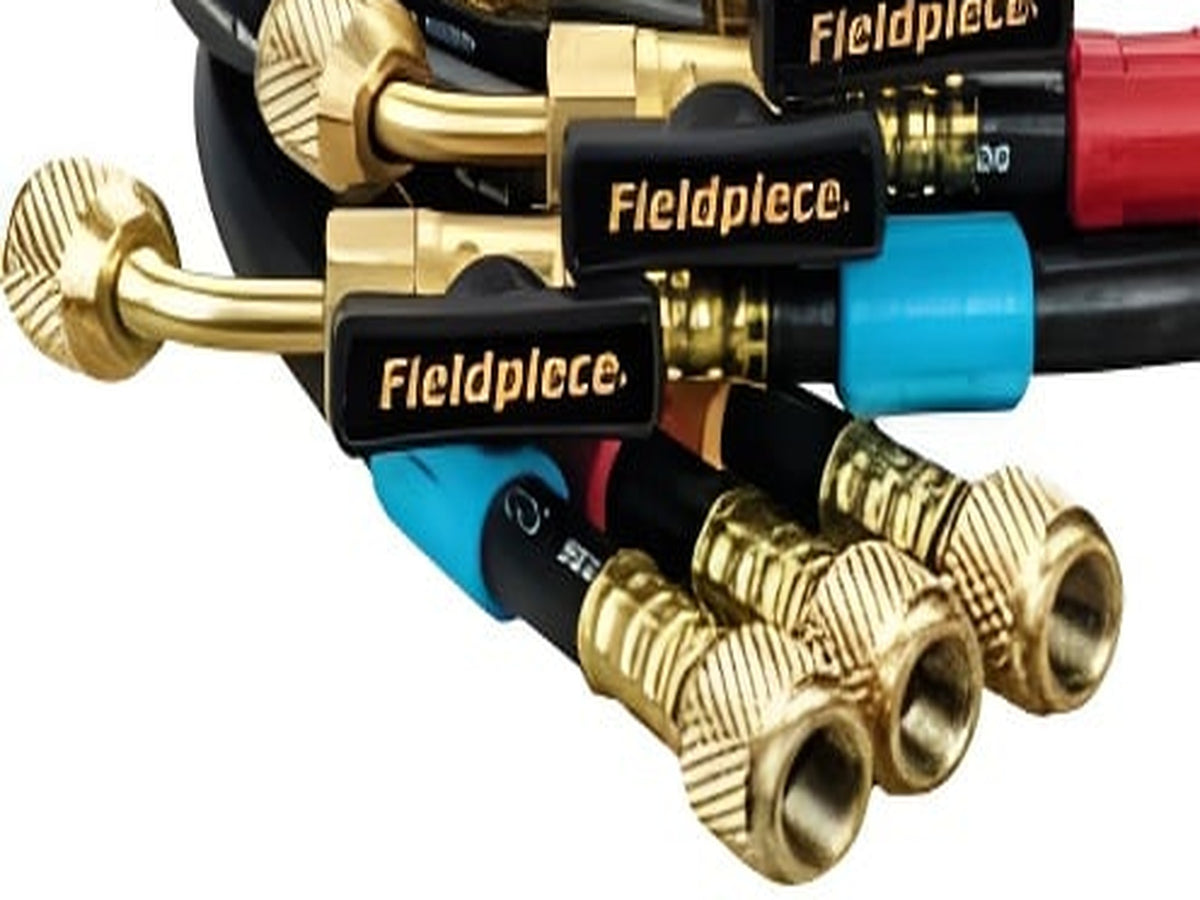 Fieldpiece HR3 1/4" HVAC Refrigerant Charging Hose Set – 3 Pack
