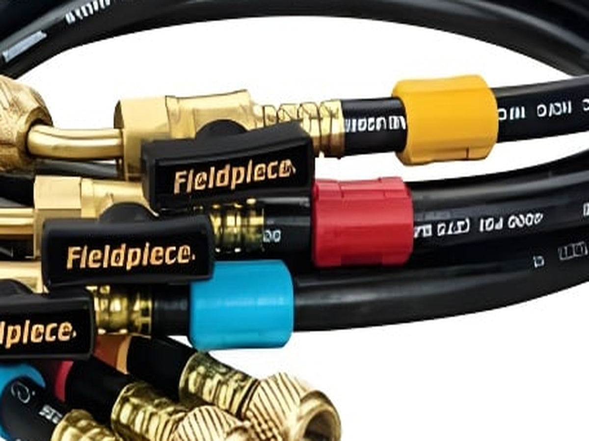 Fieldpiece HR3 1/4" HVAC Refrigerant Charging Hose Set – 3 Pack